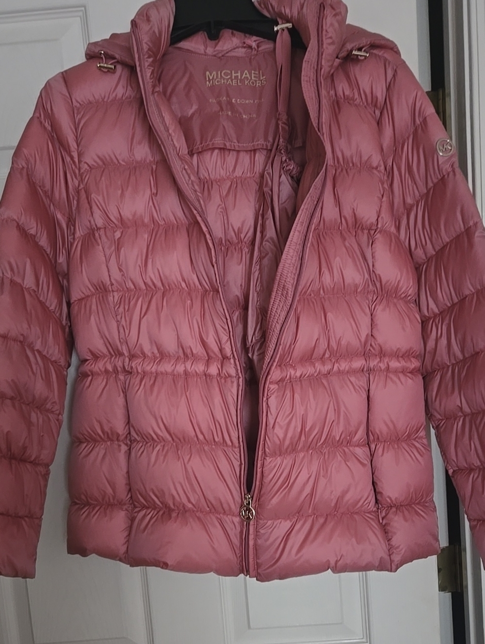 MICHAEL Michael Kors Salmon Color, Quilted Packable Puffer Jacket